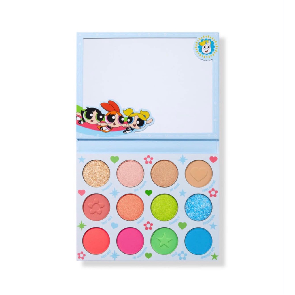 BẢNG PHẤN MẮT 12 Ô MÀU COLOURPOP POWERPUFF GIRLS CHÍNH HÃNG - 12749