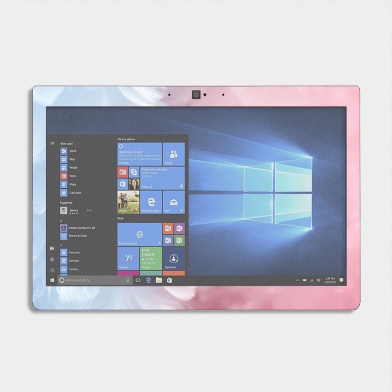 Skin Dán Bảo Vệ Laptop Mẫu Lông Vũ Nữ Tính - Miếng Dán Laptop Cắt Theo Kích Thước Từng Máy