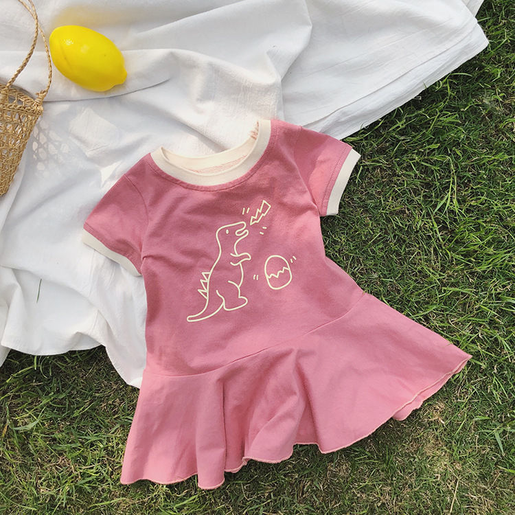 Váy Đầm Bóng Chày Phong Cách Hàn Quốc Cho Bé Gái