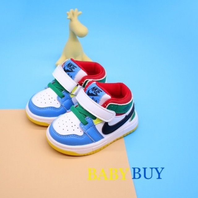 GIÀY BÉ TRAI , GIÀY SNEAKER CHO BÉ ,GIÀY TRẺ EM JD xanh mini