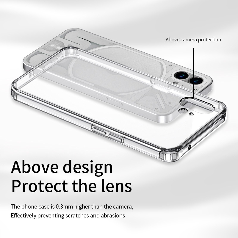 Ốp Điện Thoại Trong Suốt Chống Sốc Chống Trầy Xước Bảo Vệ Ống Kính Máy Ảnh Cho Nothing Phone   5G A065 Nothingg2 Nog1 phone1 A063