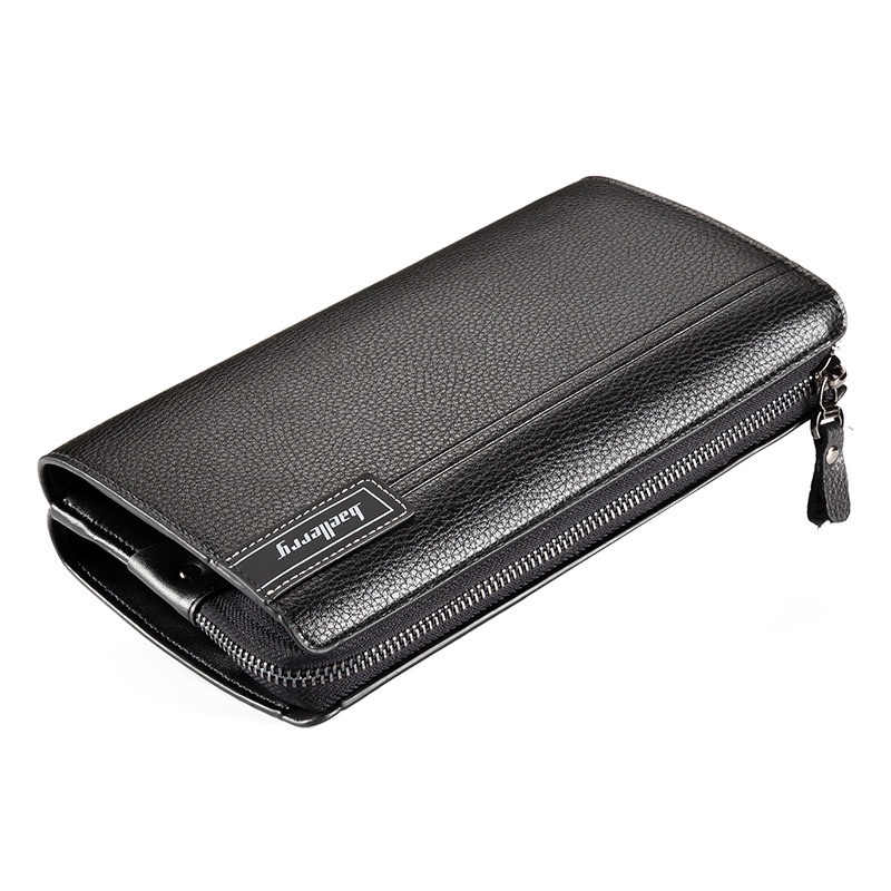 VÍ clutch Nam nữ Bllerry dây kéo đôi có dây móc tay (DEAL SỐC)