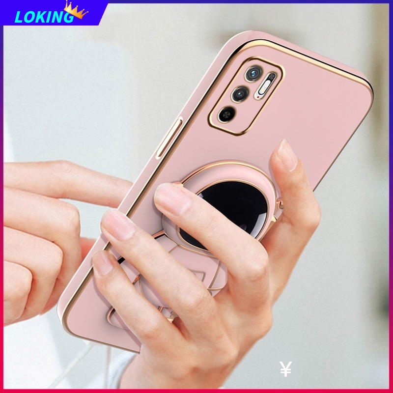 Ốp Điện Thoại Silicon Có Giá Đỡ Hình Phi Hành Gia Cho Xiaomi Redmi Note 12 11 10 9 Pro 11S 10S 12S