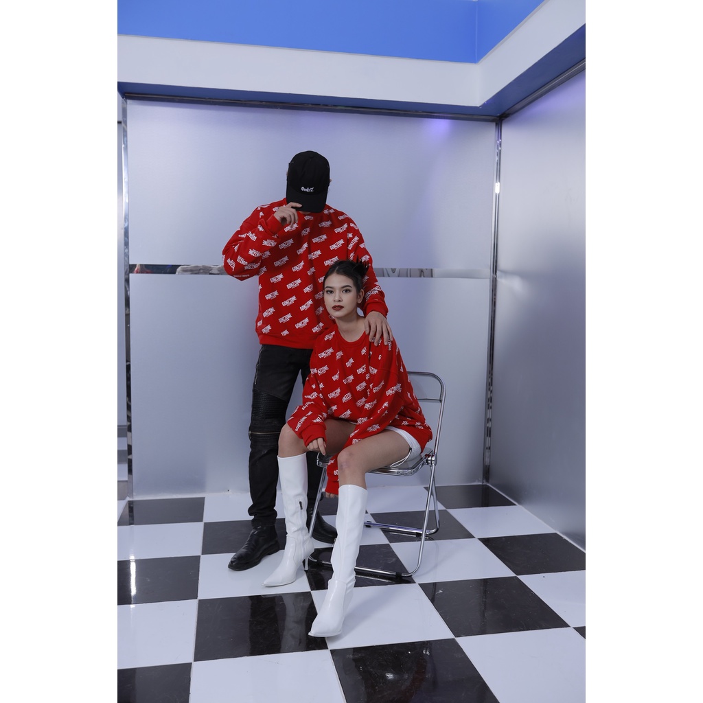 Áo Sweater Form Rộng Mùa Đông Sweater Gozzone  - Màu Đỏ | BigBuy360 - bigbuy360.vn