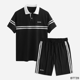 Bộ Quần Áo Nam Thể Thao Chất Vải Thun Có Cổ Thời Trang ZERO