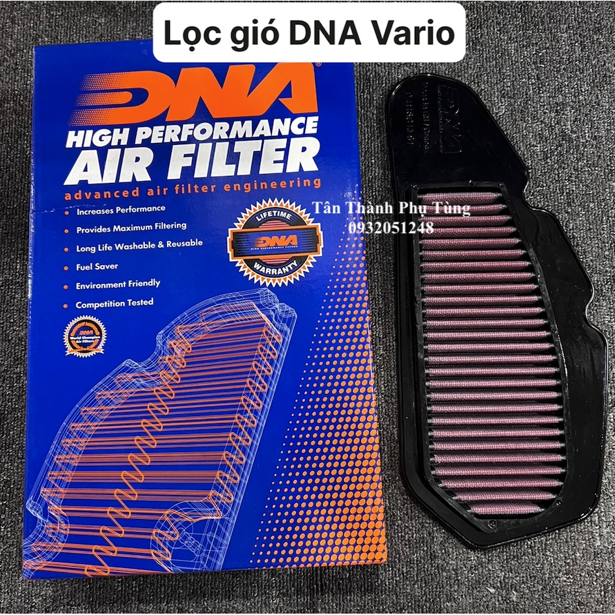 Lọc gió DNA Vario, Click, PCX, SH Mode, AB 125 chính hãng