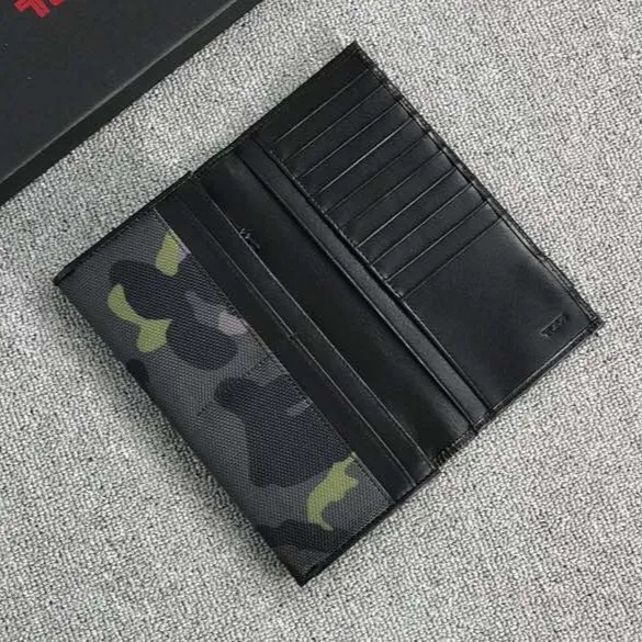 Tumi Ví Da Nam YKK 18643 Dáng Dài Có Khóa Kéo