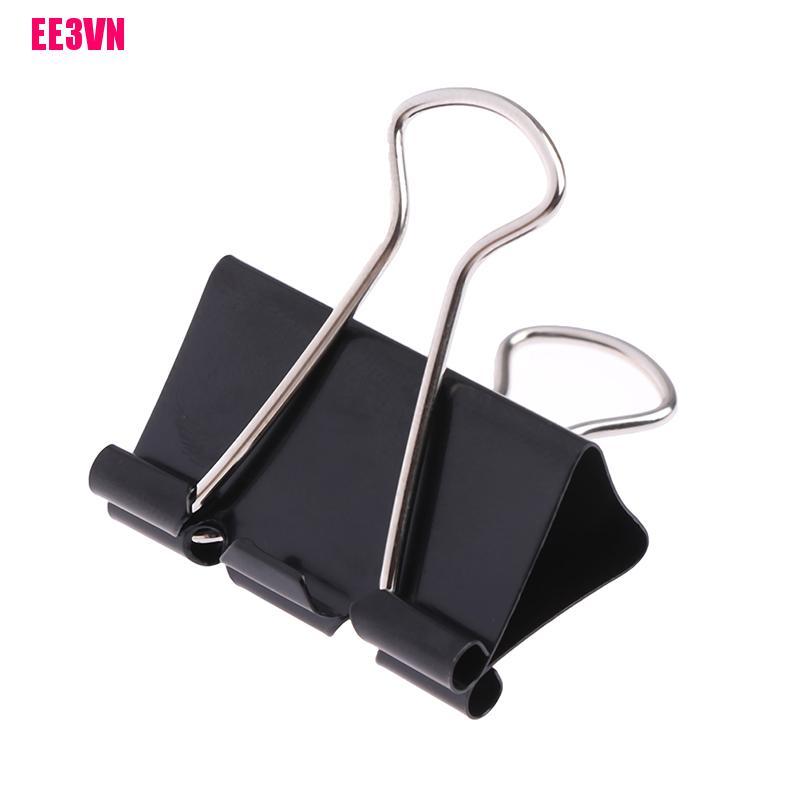 Set 10 kẹp giấy kim loại màu đen E3Vn | BigBuy360 - bigbuy360.vn