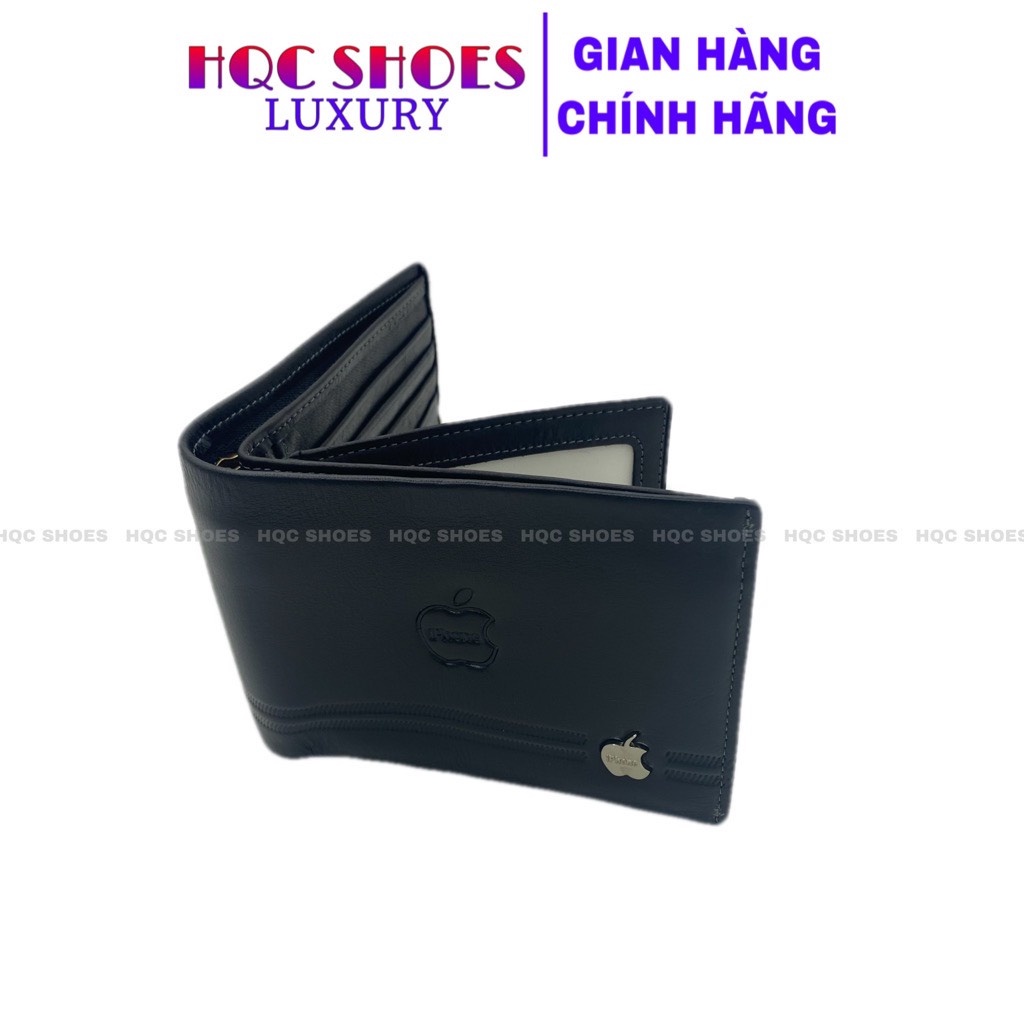 Ví nam da bò - Bóp da nam cao cấp bảo hành bong nổ da trọn đời V001