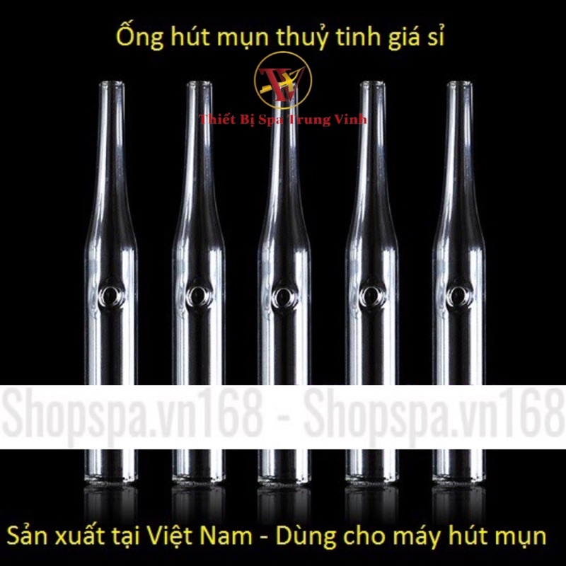 Ống Hút Mụn Thủy Tinh, Combo 10 Ống, Dành Cho Máy 5in1 , Máy Hút Mụn ALKTO