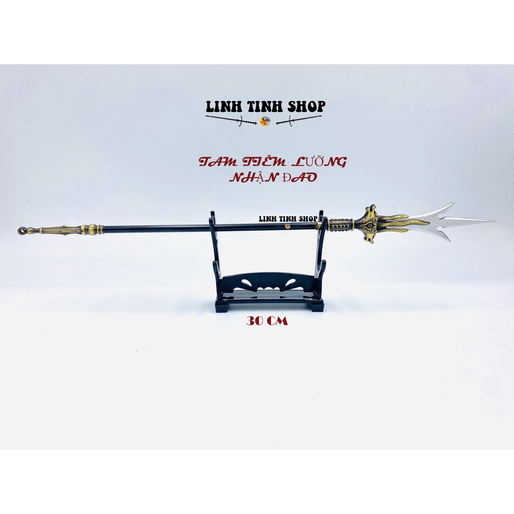 Mô hình trưng bày Tam Tiêm Lưỡng Nhận Đao 30cm - Nhị Lang Thần Dương Tiễn