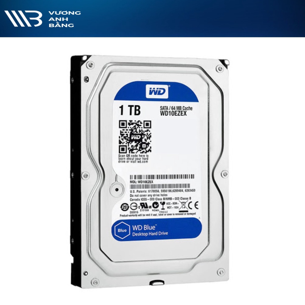 Ổ cứng HDD PC WD 1T BLUE- Hàng Chính hãng (7200 RPM)