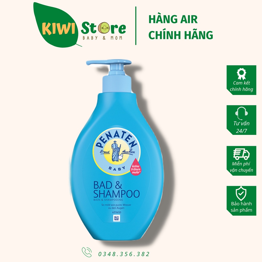 Sữa Tắm Gội PENATEN Chống Cảm Đức Mẫu Mới - Chai 400ml [Chuẩn Đức]