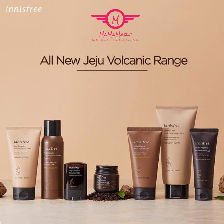 Sữa rửa mặt Innisfree tro núi lửa JEJU VOLCANIC PORE CLEANSING FOAM 150ml ( Hàn Quốc) dành cho da dầu cho da nhạy cảm | BigBuy360 - bigbuy360.vn