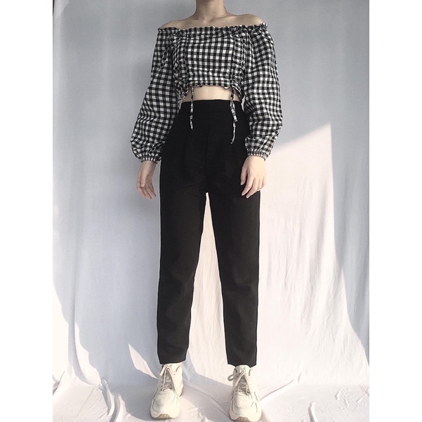 Quần baggy tây lưng thun sau được lựa size
