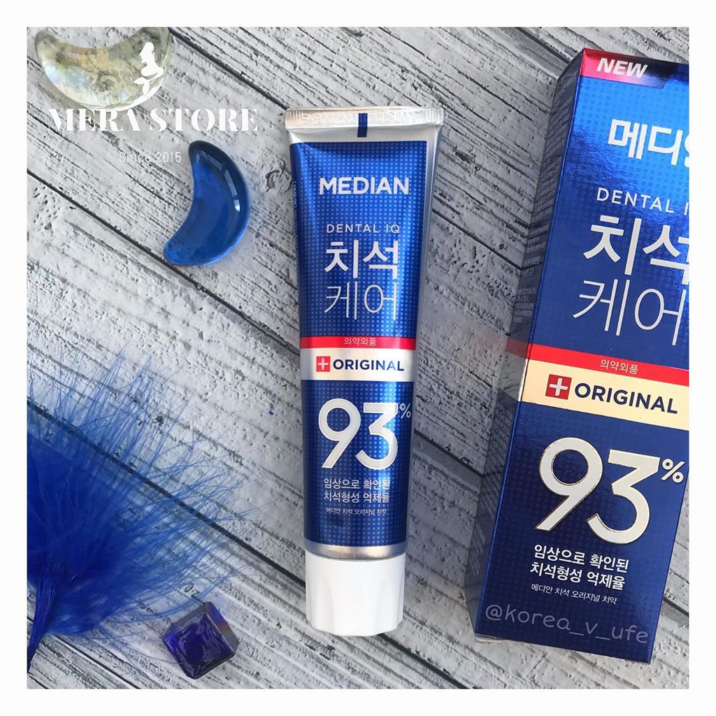 Kem Đánh Răng Hàn Quốc, Kem Đánh Răng Median Dental IQ 93 tuýp 120g