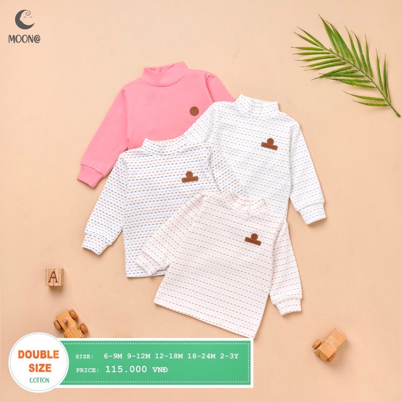 [Moon] Áo giữ nhiệt nỉ nhung (6-9m đến 2-3y)