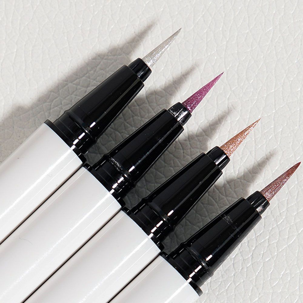 1 Bút Kẻ Mắt Dạng Lỏng Lâu Trôi Không Thấm Nước Làm Sáng Lấp Lánh