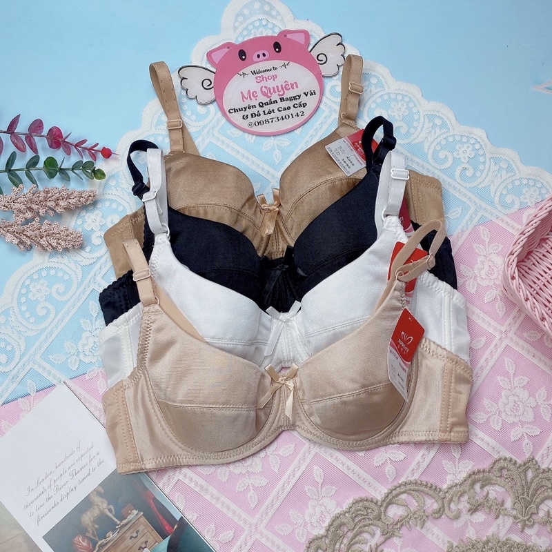 Áo ngực nữ có gọng, áo lót lụa không mút- ôm và nâng ngực, hàng bán Shop