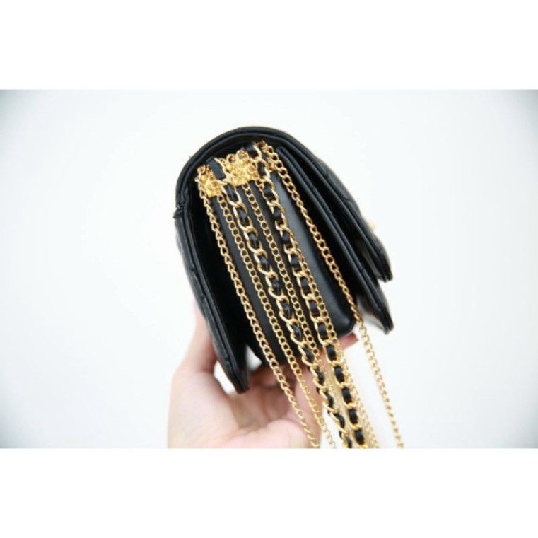Túi xách nữ thời trang C N dây xích mini sz16cm cực đẹp