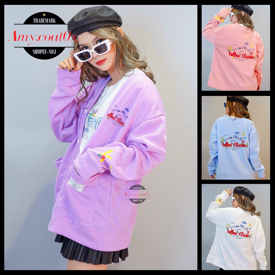 Áo khoác khoát nam nữ cặp đôi vải nỉ dày đẹp form rộng áo khoát khoác bomber jacket unisex cao cấp - Amy.Coat0x | BigBuy360 - bigbuy360.vn