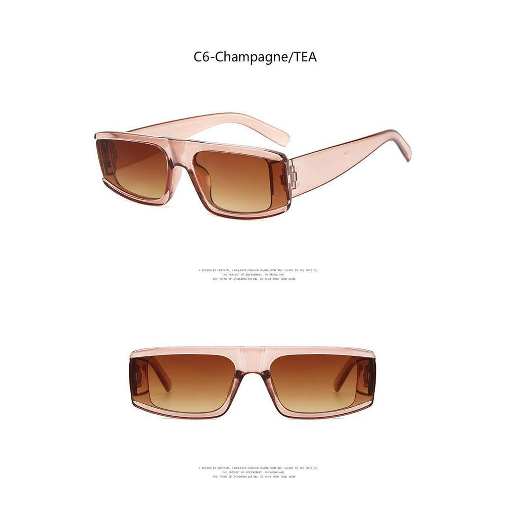 Kính mát gọng vuông thời trang retro Âu Mỹ năm 2020