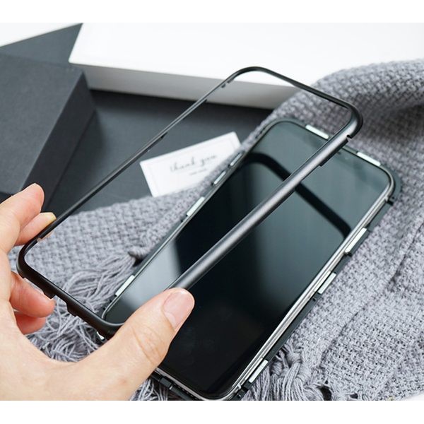 Galaxy Note 8_Ốp Lưng Hít Nam Châm Kính 9H Likgus Magnetic Case