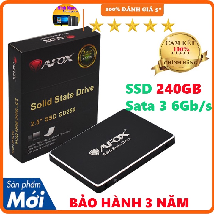 ổ ssd 120GB AFOX 2.5 Sata 3 Chính hãng BH 3 Năm