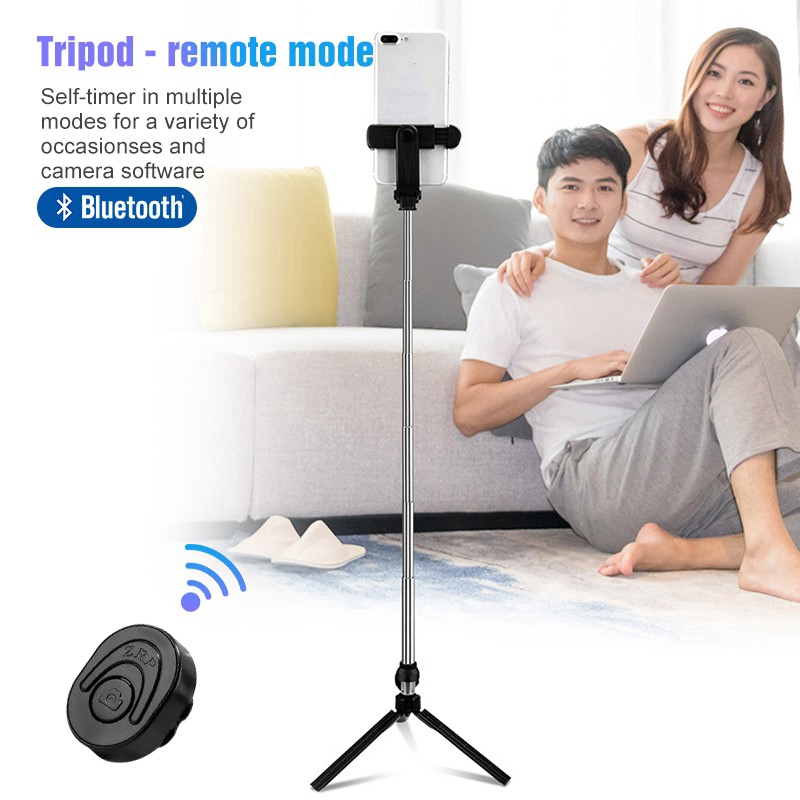 Gậy hỗ trợ chụp hình selfie từ xa kết nối bluetooth dành cho iphone samsung | BigBuy360 - bigbuy360.vn