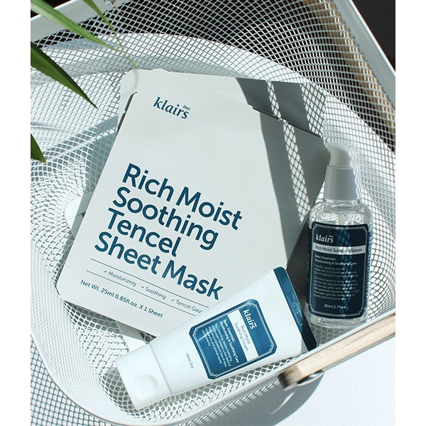 Miếng Mặt Nạ Klairs Rich Moist Soothing Tencel Sheet Mask 25ml