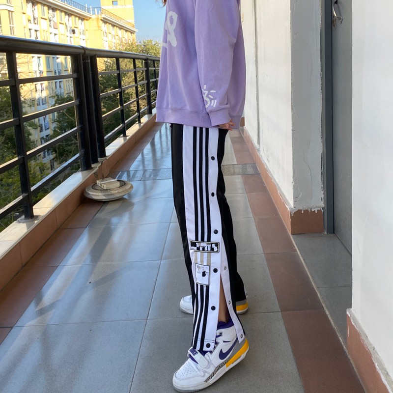 Quần baggy blackpink jennie rose Quần Jogger thể thao ba sọc