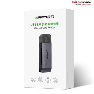 Đầu đọc thẻ SD/TF/CF/MS chuẩn USB 3.0 Ugreen 50541