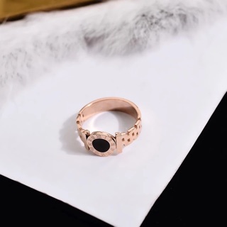 Set 3 món nhẫn titan ko đen la mã ĐH