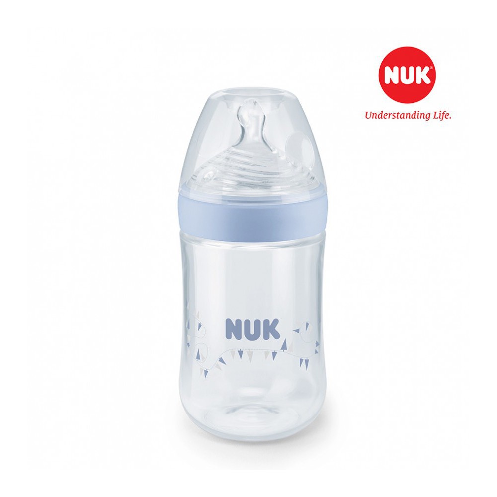 [Chính Hãng] Bình sữa NUK PP Nature Sense 150ml - 260ml núm ti Silicone size M