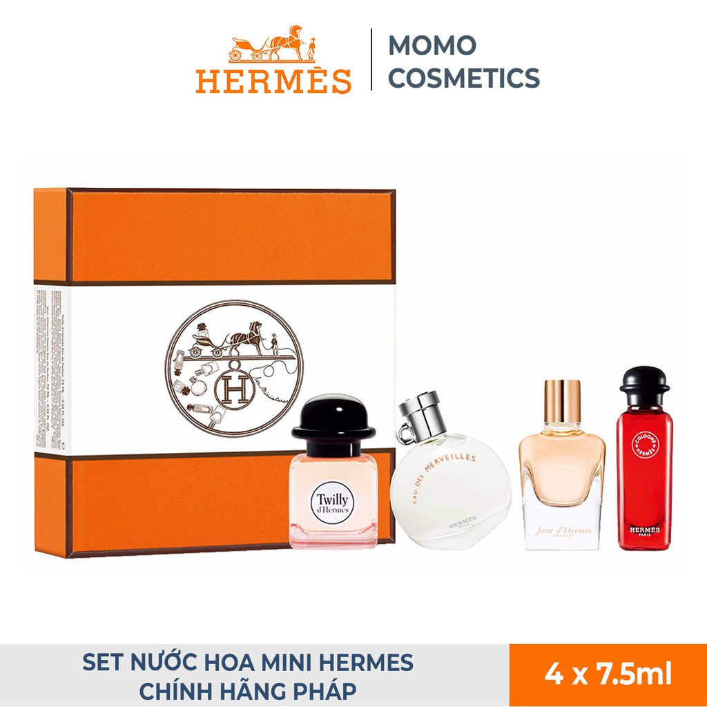 [Chính Hãng] Set nước hoa mini HERMES (4x7.5ml) bản Pháp