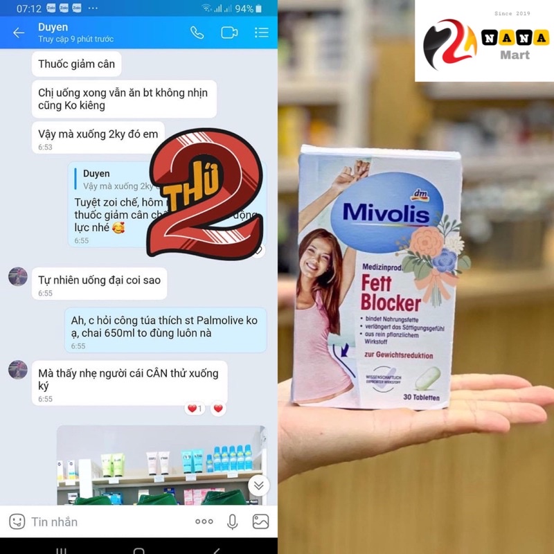 VIÊN UỐNG GIẢM MỠ BỤNG FETT BLOCKER MIVOLIS | BigBuy360 - bigbuy360.vn