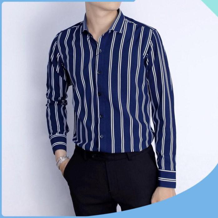 Áo sơ mi - Áo sơ mi nam đẹp - Chất liệu lụa mềm mịn, thoáng mát, kiểu dáng slimfit trẻ trung, thanh lịch, tôn dáng