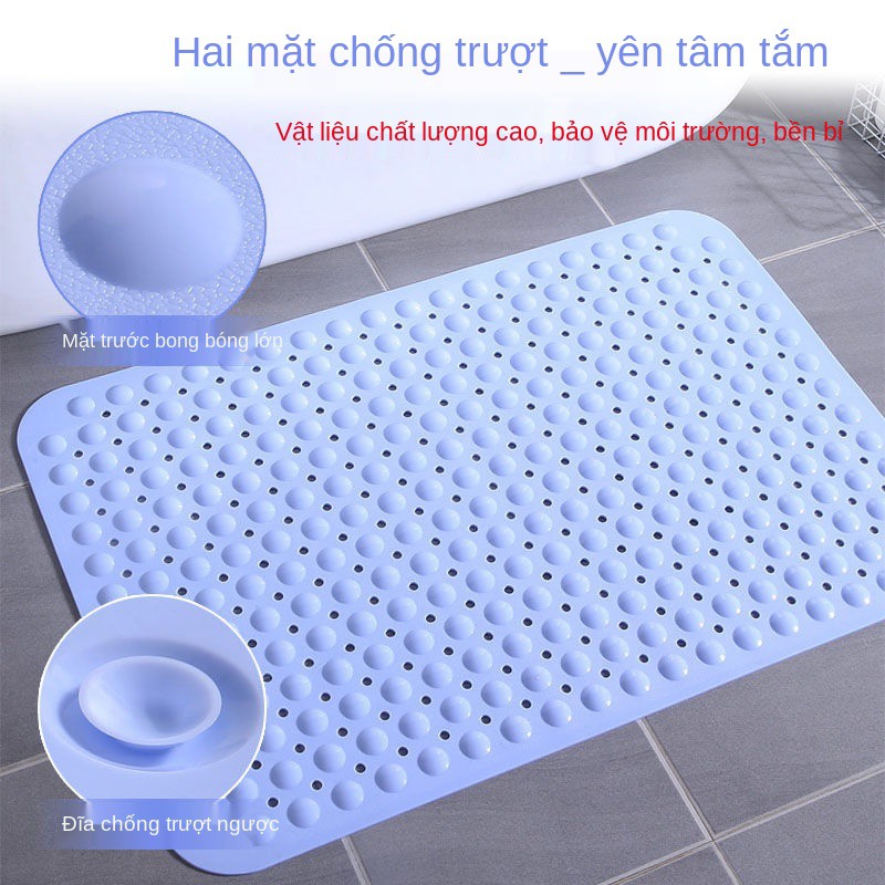 Tăng độ dày Phòng tắm khách sạn Thảm trải sàn massage, tắm, chống trượt bồn PVC