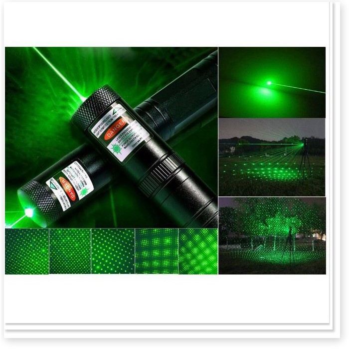 Đèn Pin Laser YL-303, Tia Xanh Lá, Cực Mạnh, Siêu Sáng