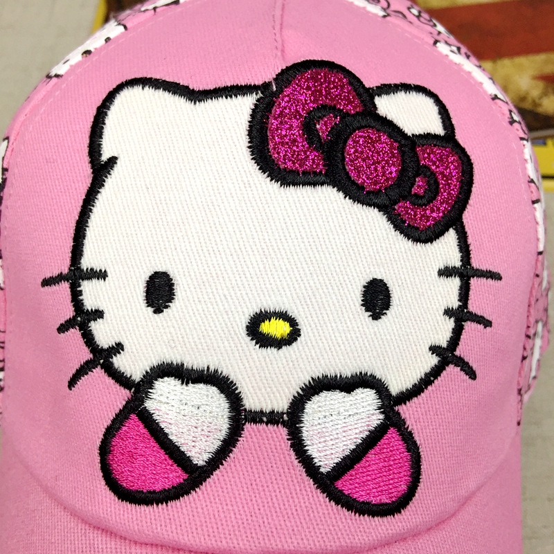 BIBO Cute Children Baseball Cap HELLOKITTY Cat Girl Cap Cartoon Kid Gift Mũ trẻ em