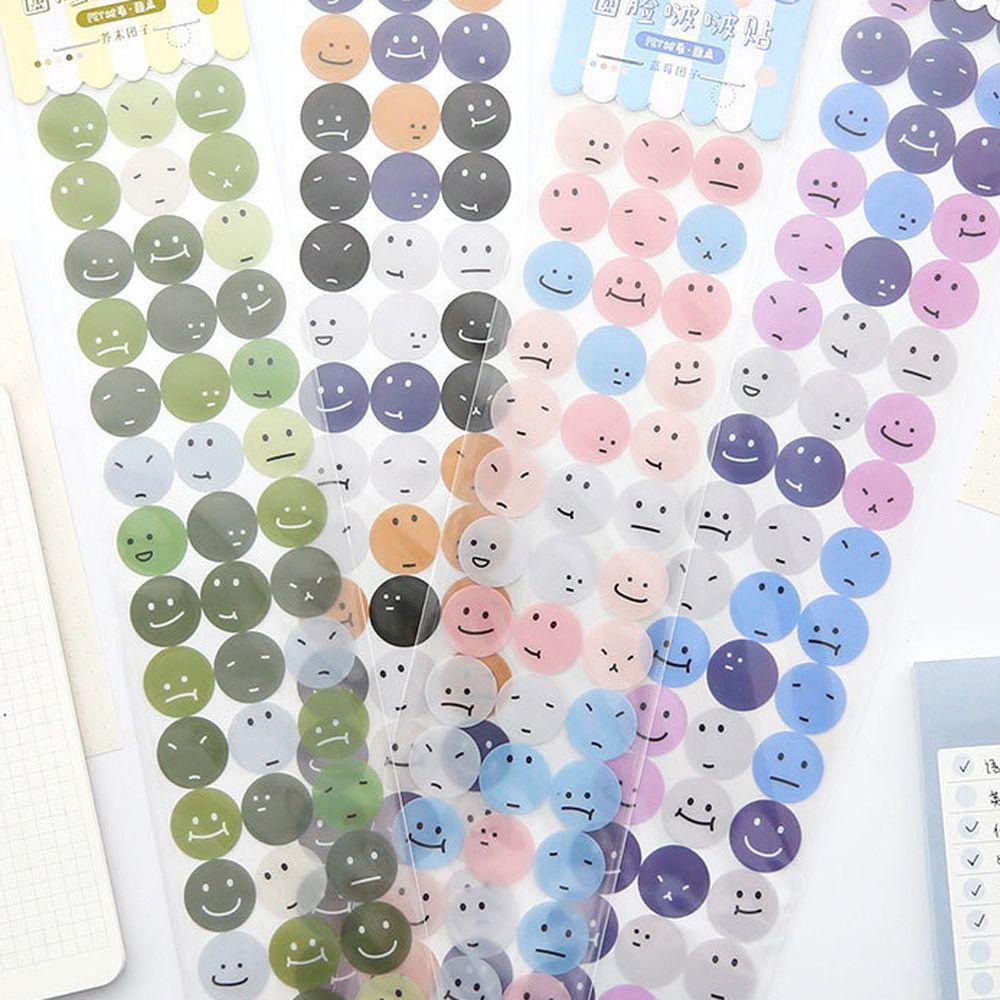 Giấy Dán Trang Trí Điện Thoại/Sổ Tay Hình Khuôn Mặt Biểu Cảm DIY Sáng Tạo