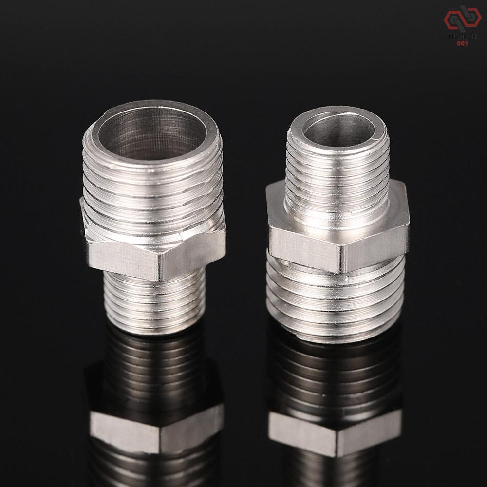 Set 2 Đầu Nối Ống Khí G1 / 8 "bsp Male & G1 / 4" Bsp Male Dành Cho Máy Nén Khí Mini