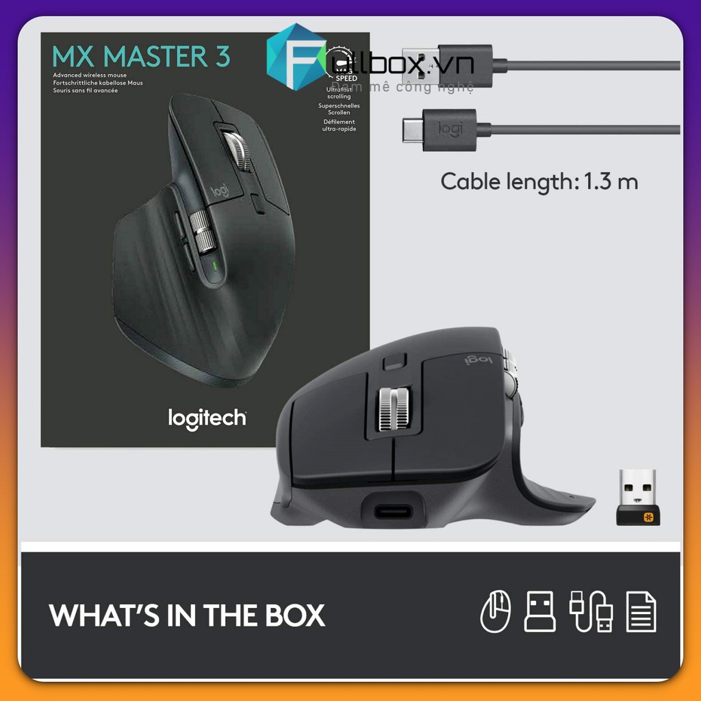 Chuột Bluetooth Không Dây Logitech MX Master 3