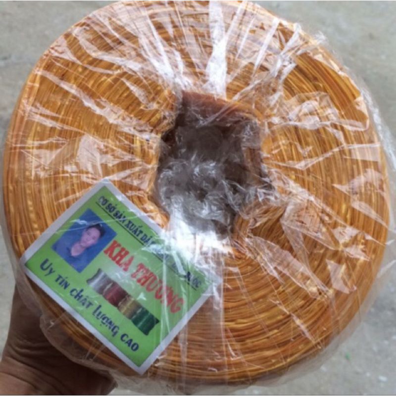 Dây ni lông,dây buộc hàng,dây dứa màu vàng, đỏ 800g