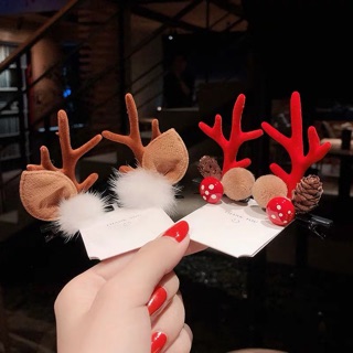 Kẹp tóc noel cho mẹ và bé