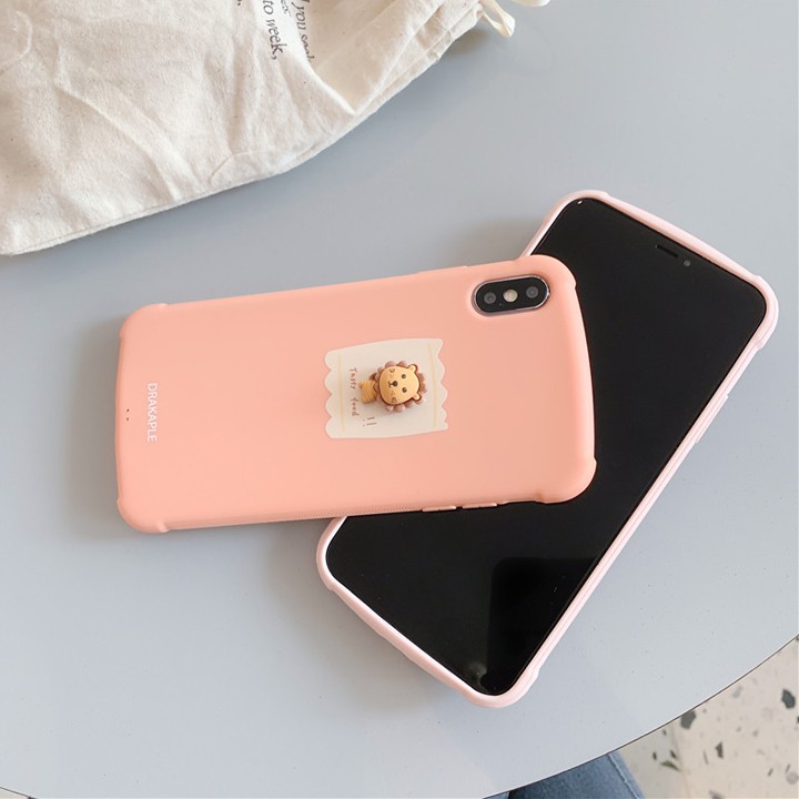 Ốp Lưng iPhone 7/8/7Plus/8Plus/X/XS/XSMax/11/11Pro/11ProMax Sư Tử Mini 3D - Mã TZAC273