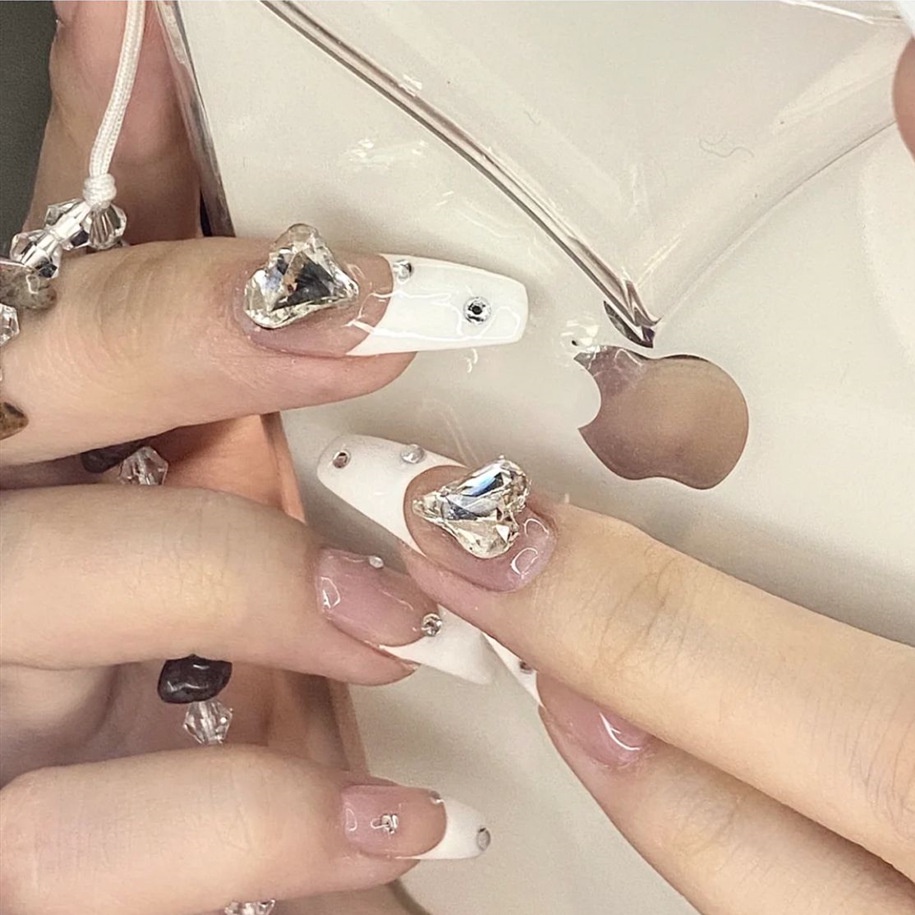 [ NBD 67 ] CHARM NƠ BỚM - Phom MÓNG DÀI  [ Tặng Keo Và Dụng Cụ ] Lẻ