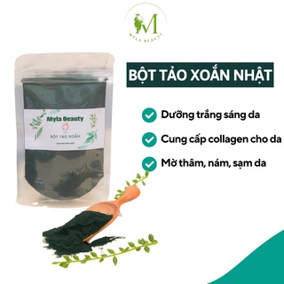 Bột tảo xoắn nguyên chất Spirulina Nhật Bản 100gram , tảo xoắn vi kim loại 1 chuyên dùng trong spa uy tín