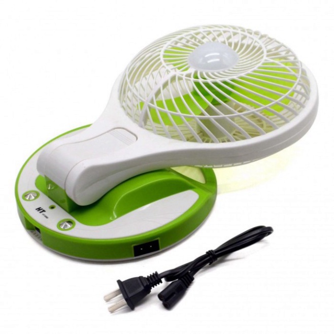 QUẠT GẬP TÍCH ĐIỆN MINI FAN CÓ ĐÈN LED SIÊU SÁNG | (TT65)