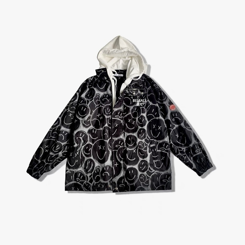 Áo khoác hai lớp bên trong lót nỉ bên ngoài vải gió cao cấp